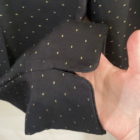 Talbots black ankle pants with golden specks size 12P - Picture 10 of 12